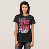 Crazy Moose Lady Moose Antler Girl Moose T-Shirt (Vorne ganz)