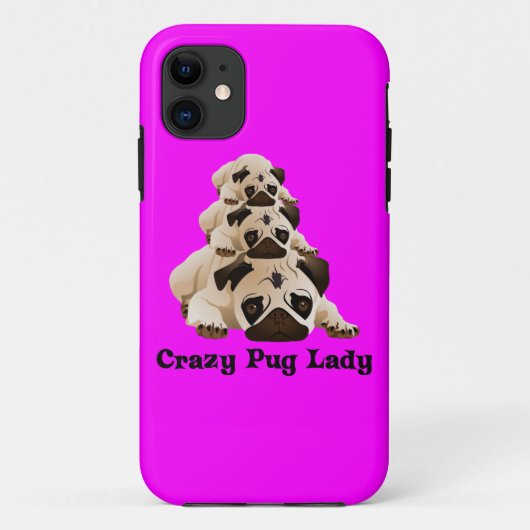 Crazy Mops Lady Case-Mate iPhone Hülle (Rückseite)