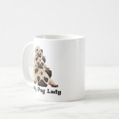 Crazy Mops Lady Kaffeetasse (Vorderseite Links)