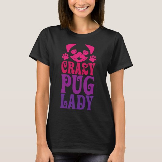 Crazy Mops Lady Pink Classic T - Shirt 287 (Vorderseite)