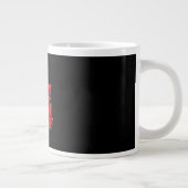 Crazy Mops Lover Mops Owner-Geschenk Jumbo-Tasse (Rechts)