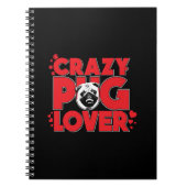 Crazy Mops Lover Mops Owner-Geschenk Notizblock (Vorderseite)