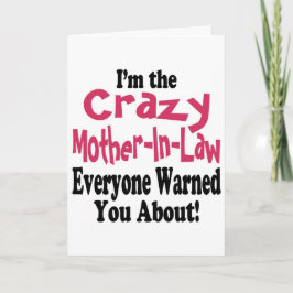 Crazy Mother-in-Law Feiertagskarte