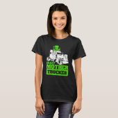 Crazy Mother Trucker Funny St Patrick Day Hat T-Shirt (Vorne ganz)
