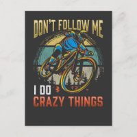 Crazy Mountainbike Rider Bicycle Witty Biker