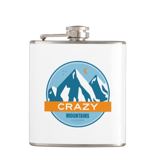 Crazy Mountains Montana Flachmann (Vorderseite)