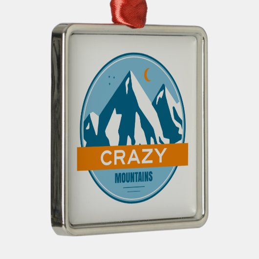 Crazy Mountains Montana Ornament Aus Metall (Rechts)