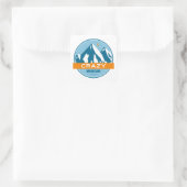 Crazy Mountains Montana Quadratischer Aufkleber (Tasche)