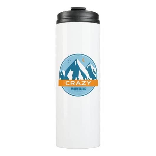 Crazy Mountains Montana Thermosbecher (Vorderseite)