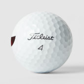 Crazy Mouth Fools Day Emoticon Golfball (Logo)