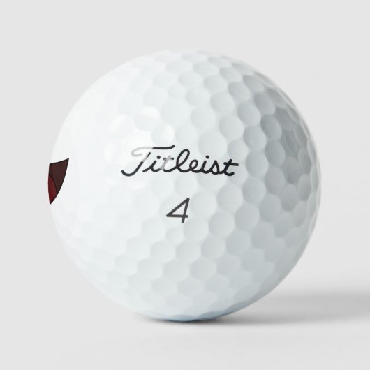 Crazy Mouth Fools Day Emoticon Golfball (Logo)