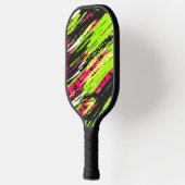 Crazy Multi-Color Racing Hintergrund Pickleball Schläger (Links)