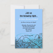 CRAZY MUSICAL NOTES Bar Bat Mitzvah Party Card Einladung (Vorderseite)