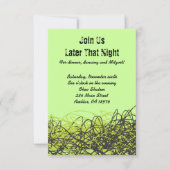 CRAZY MUSICAL NOTES Bar Bat Mitzvah Party Card Einladung (Vorderseite)