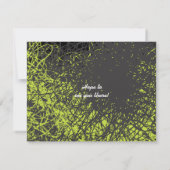 CRAZY MUSICAL NOTES Bar Mitzvah Einladung Antwort  (Rückseite)