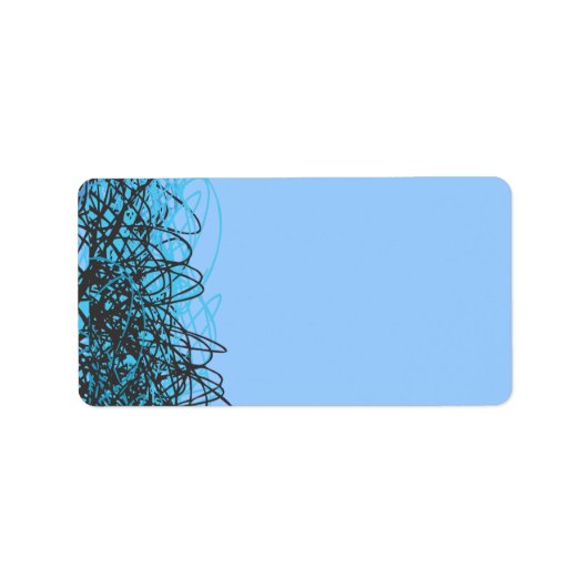 CRAZY MUSICAL NOTES Bat Mitzvah Label Adressaufkleber (Vorne)