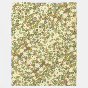 Crazy Muster geometrischer Formen, natürliche Farb Fleecedecke