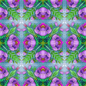 Crazy Muster Rundes Kissen