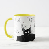 Crazy Niedlich Batty "Mine" Liebe Tasse (Links)