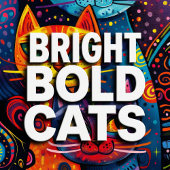 Crazy Niedlich Cats: Bright Doodle Cartoon Banner Poster