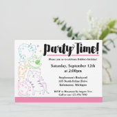 Crazy Niedlich Cats Geburtstagsparty individuelle Einladung (Stehend Vorderseite)