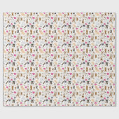 Crazy Niedlich Chihuahua DogPack Personalisiert Geschenkpapier (Flach)