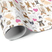 Crazy Niedlich Chihuahua DogPack Personalisiert Geschenkpapier (Rolleneckpunkt)