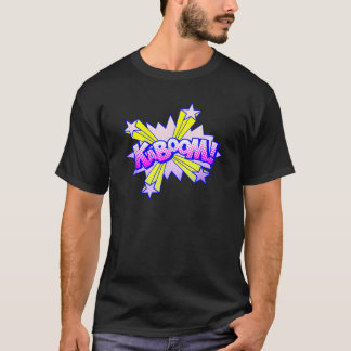Crazy Niedlicher Cartoon explodieren Word Kaboom T-Shirt