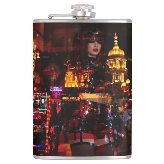 Crazy Nightlife Flachmann (Vorderseite)