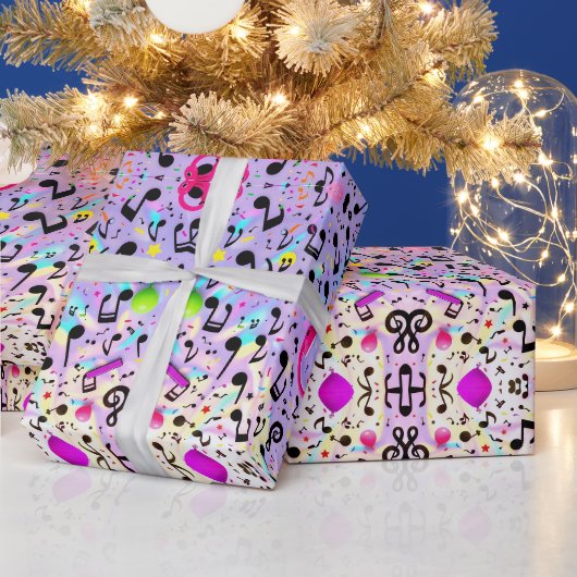 Crazy Notes Wrapping Paper Geschenkpapier (Feiertage)