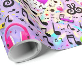 Crazy Notes Wrapping Paper Geschenkpapier (Rolleneckpunkt)