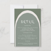 Crazy Now Detail-Einschlusskarte RSVP Karte (Vorderseite)