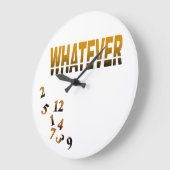 Crazy Numbers Was auch immer Große Wanduhr (Winkel)