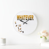 Crazy Numbers Was auch immer Große Wanduhr (Zuhause)