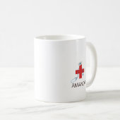 Crazy Nurse Personalized Name Kaffeetasse (VorderseiteRechts)