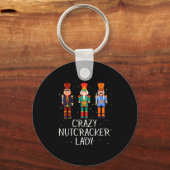 Crazy Nutcracker Lady Schlüsselanhänger (Vorderseite)