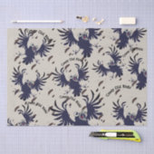 Crazy Old Birb Raven Seidenpapier (Handwerk)