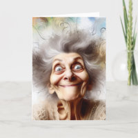 Crazy Old Lady für ältere Geburtstage
