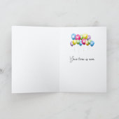 Crazy Old Lady für das Altern Karte (Innenseite)