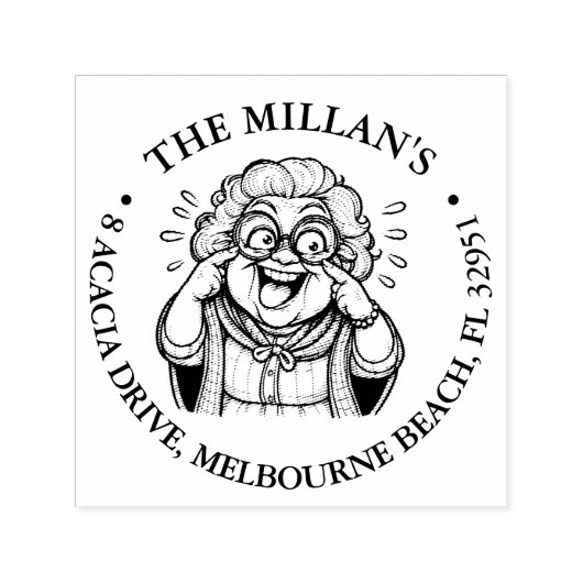 Crazy Oma Theme Permastempel (Design)