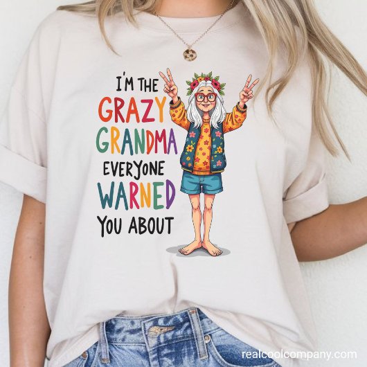 Crazy Oma Warning Tri-Blend Shirt