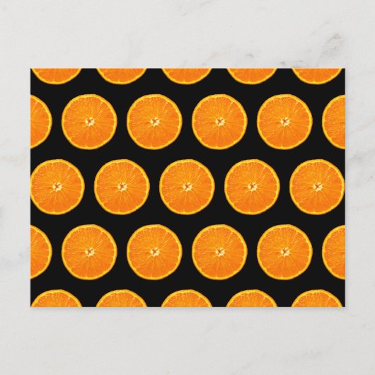 Crazy on Clementines - Black Postkarte (Vorderseite)