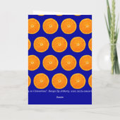 Crazy on Clementines - Blau Karte (Rückseite)