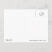 Crazy on Clementines - Blau Postkarte (Rückseite)