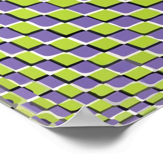 Crazy Optical Illusion - unendlicher Kreis Poster (Ecke)