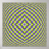 Crazy Optical Illusion - unendlicher Kreis Poster (Vorne)