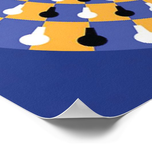 Crazy Optical Illusion - unendlicher Kreis Poster (Ecke)