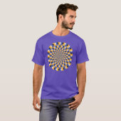 Crazy Optical Illusion - unendlicher Kreis T-Shirt (Vorne ganz)