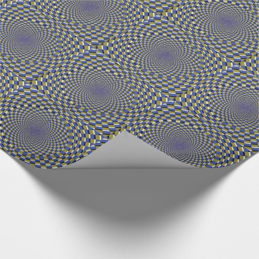Crazy Optical Illusion Wrapping Paper Geschenkpapier (Ecke)