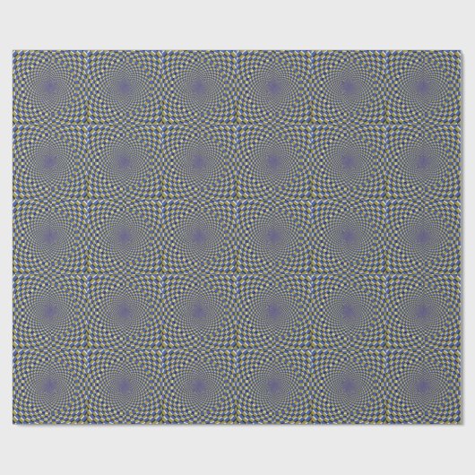 Crazy Optical Illusion Wrapping Paper Geschenkpapier (Flach)